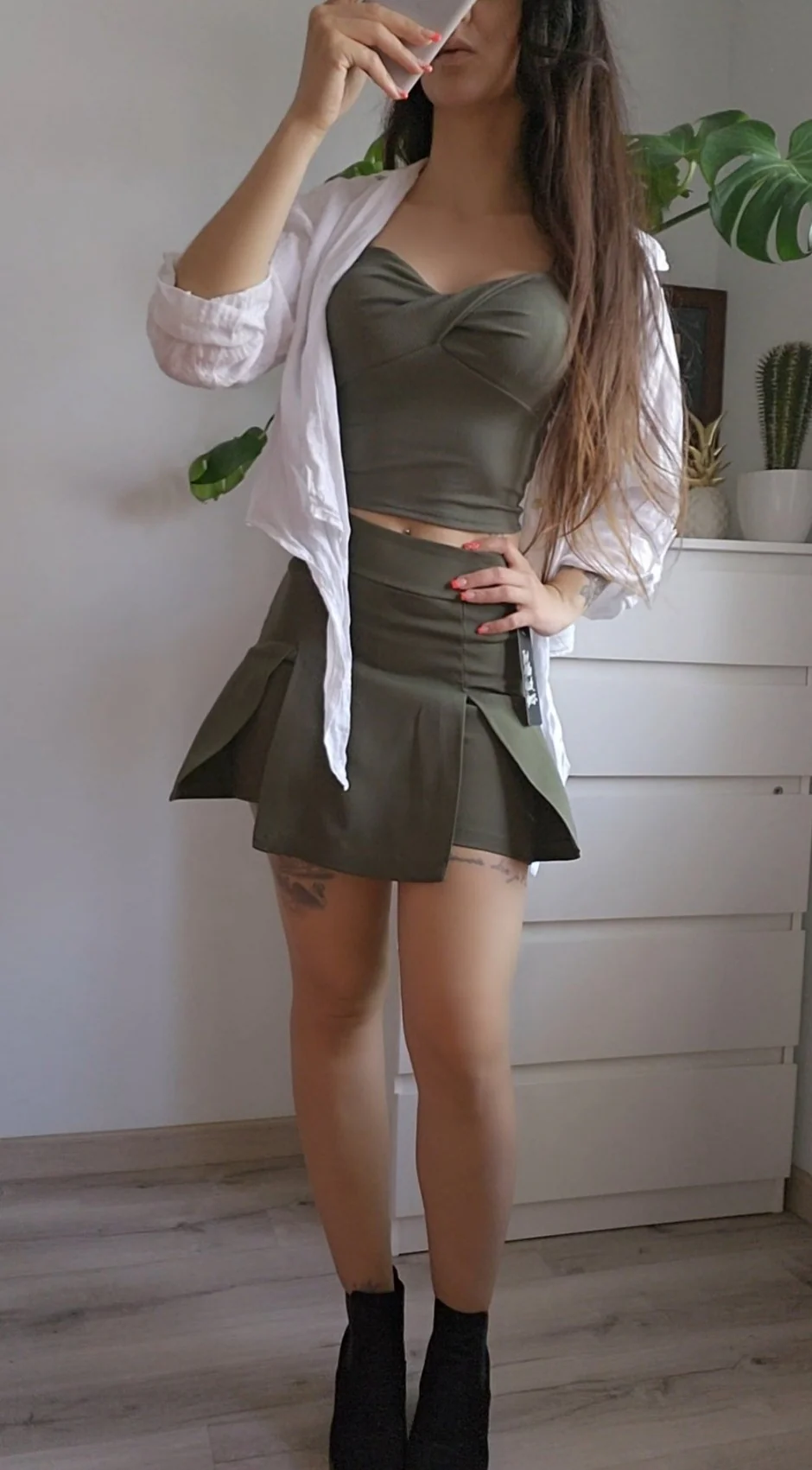 Falda plisada con short interno - Minifalda Isabella - Image 6