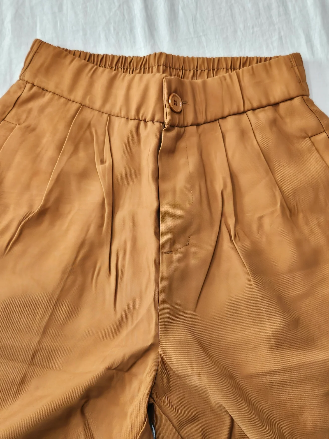 Pantalón recto teja - Pantalón Paper-Bag Teja - Image 8