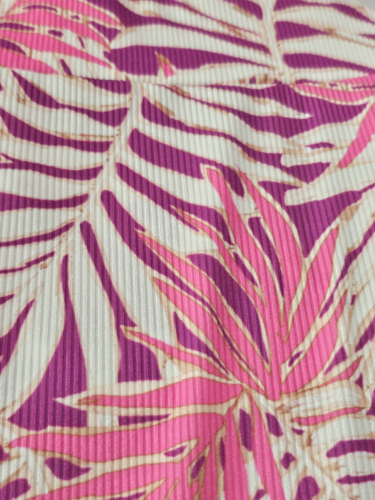 Vestido Bahamas Canalé - Vestido canalé estampado tropical - Image 11