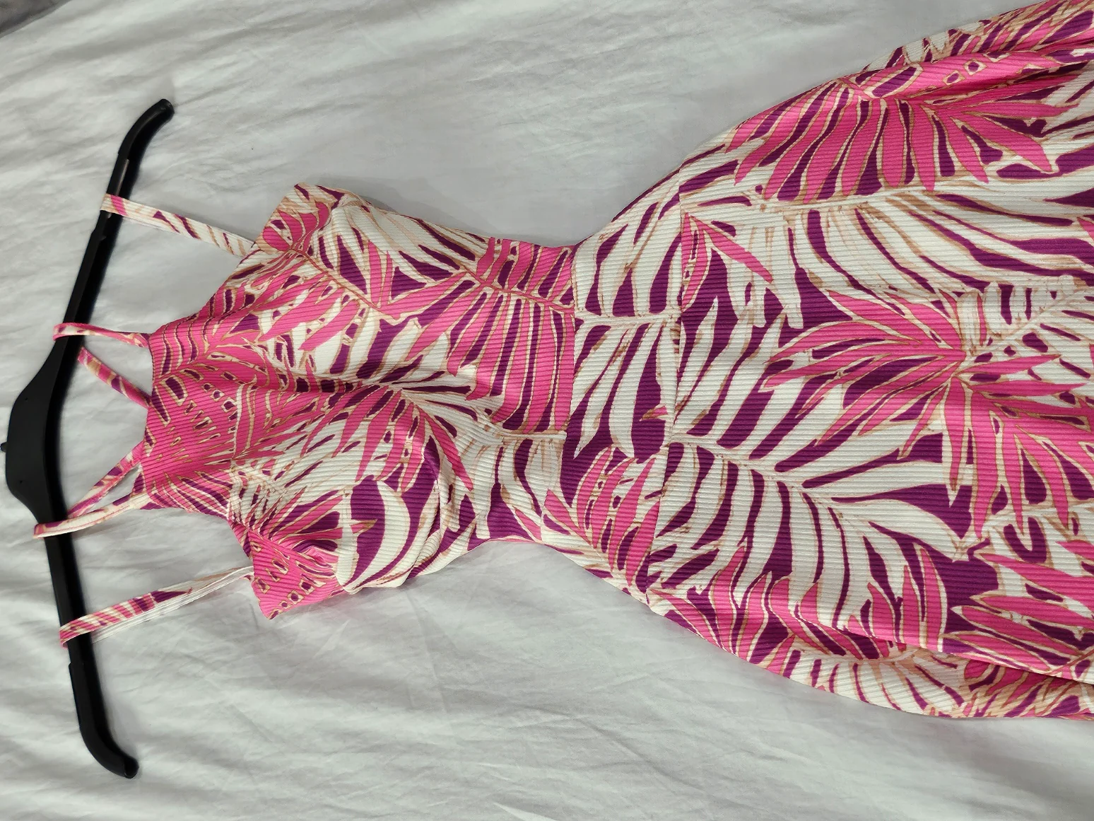 Vestido Bahamas Canalé - Vestido canalé estampado tropical - Image 9